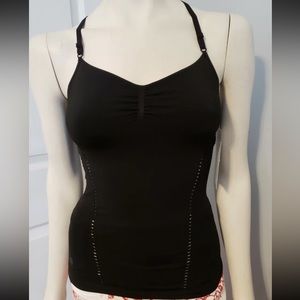 Athleta Allegro Support Too Seamless Fitted Strappy Removable Pads NWT Tank XS